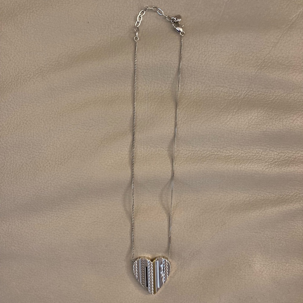 Brighton Silver and Gold Heart Necklace